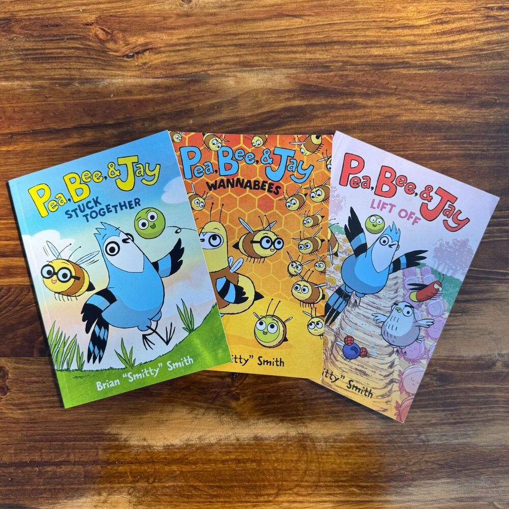 Pea Bee & Jay Book Lot: Stuck Together, Wannabee, Lift Off Graphic Novels 6-10